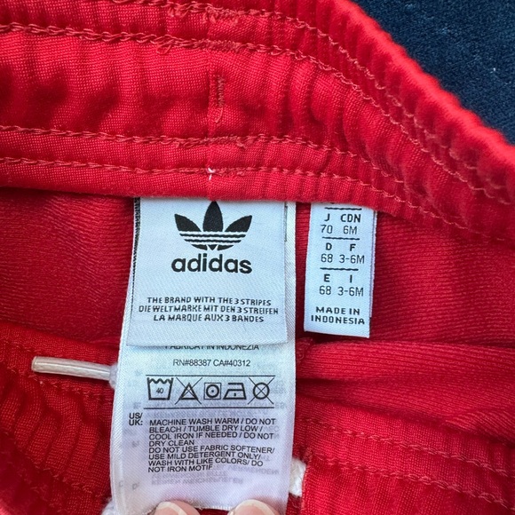 Adidas Infant Red Tracksuit - Picture 3 of 4